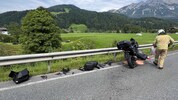 Der Biker kam zu Sturz und verletzte sich dabei schwer.