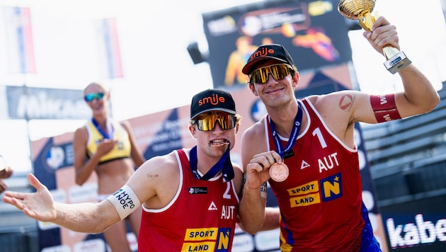 Bronze-Jubel bei Timo Hammarberg (re.) und Tim Berger.