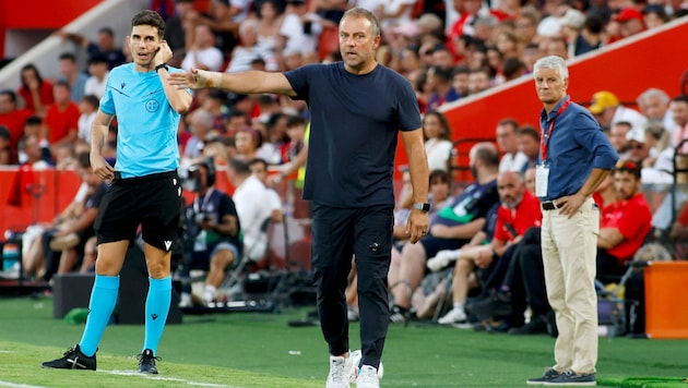 Hansi Flick war mit dem Einsatz seiner Spieler unzufrieden.