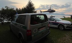 Während des Hubschraubereinsatzes war es bereits sehr dunkel.