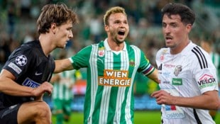 Sturm Graz, Rapid und Wolfsberg sind diese Woche im Europacup im Einsatz.