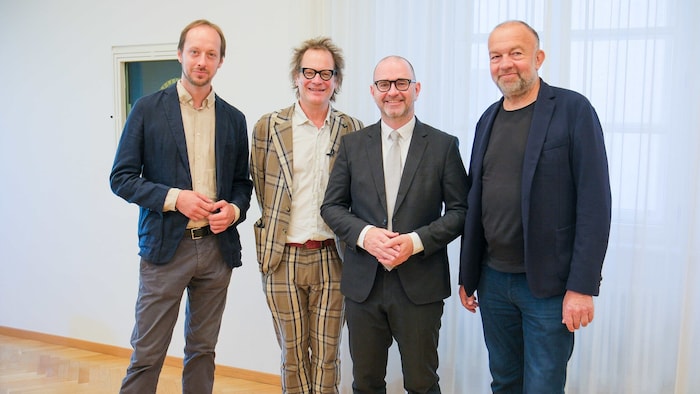 Von links: Kai Liczewski, Norbert Trawöger, Bgm. Didi Prammer, Meinhard Lukas
