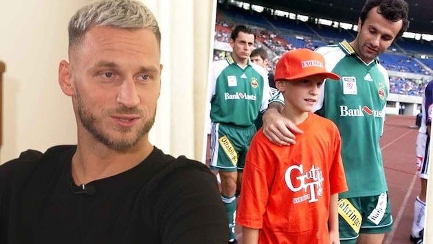 Marko Arnautovic erinnert sich an eine Begegnung mit Dejan Savicevic als der eine Einlaufkind, ...