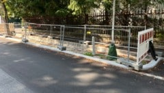 Noch besteht die Auhofstraße in Hietzing aus Bauzäunen und verwaisten Bauabschnitten statt ...