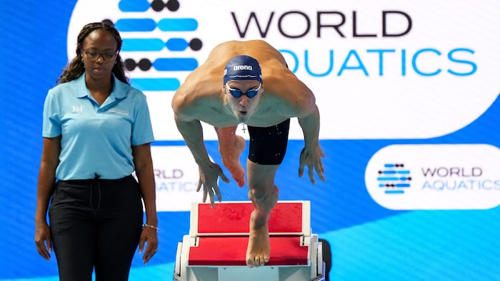 Bei seiner Premiere erreichte der Salzburger gleich das Finale über 50 Meter Brust.