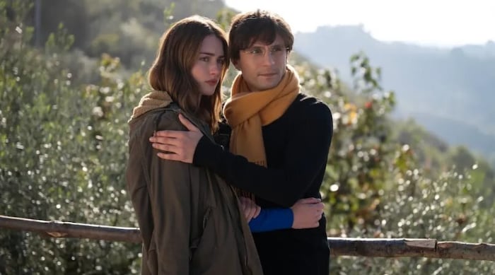 Amanda und Raffaele kurz, nachdem sie die Tat entdeckten.
