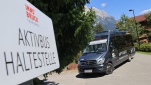 Der Aktivbus am Montagnachmittag in Wildermieming: Er war leer, aktiv war offensichtlich nur der ...
