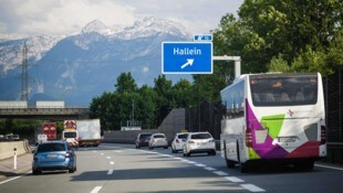 Bei der A10-Ausfahrt Hallein endete die rasante Fahrt.