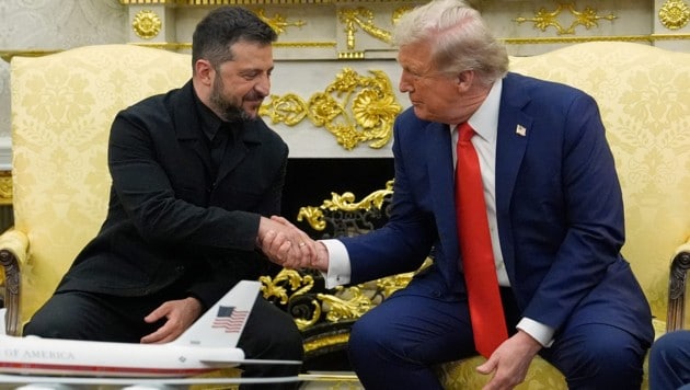 Betont freundlich: Selenskyj und Trump