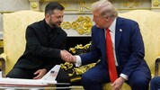 Betont freundlich: Selenskyj und Trump