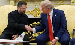 Betont freundlich: Selenskyj und Trump