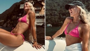 Alisha Lehmann genießt den Sommer.