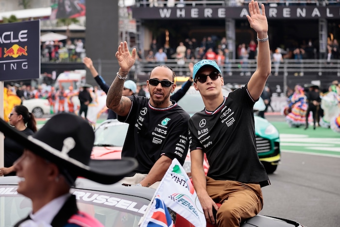 Drei Jahre lang gingen Hamilton und Russell gemeinsam für Mercedes an den Start.