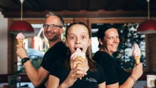 Die Familie Millonig aus Fürnitz stellt ausschließlich Softeis her.