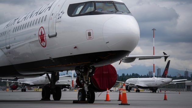 Mitten in der Sommerzeit fielen bei Air Canada von Samstag bis Montag viele Flüge aus.