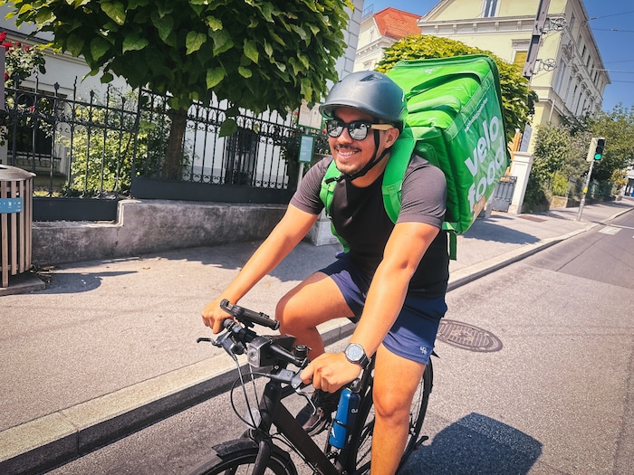„Happy“ ist am liebsten mit einem „Fixie“ unterwegs, als einem Eingangrad, aber auch einem ...