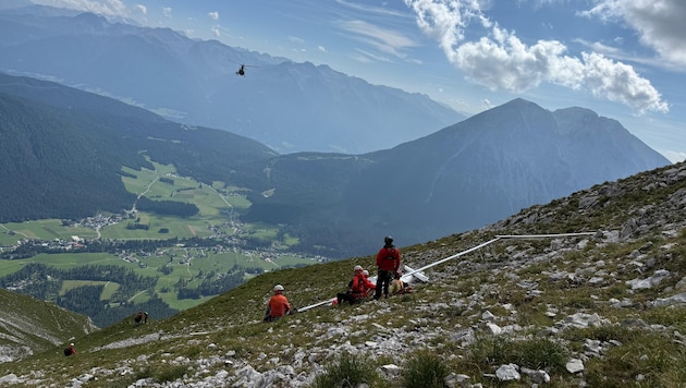 Unterhalb der Gehrenspitze stürzte der Segelflieger ab.