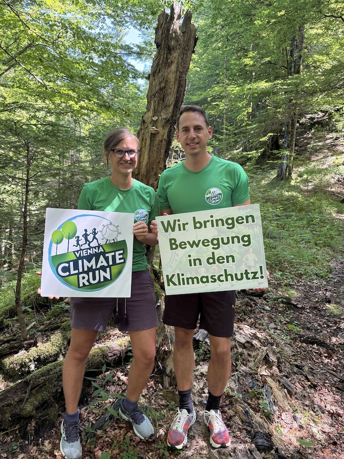 Stephan Neuberger mit seiner Frau Theresa. Der junge Ideengeber und Veranstalter hat Energie- ...