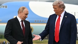 US-Präsident Donald Trump (rechts) hat wieder mit Kremlchef Wladimir Putin (links) telefoniert.