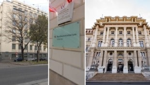 LPD Wien (li.), Innenministerium und Justizpalast.
