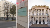 LPD Wien (li.), Innenministerium und Justizpalast.
