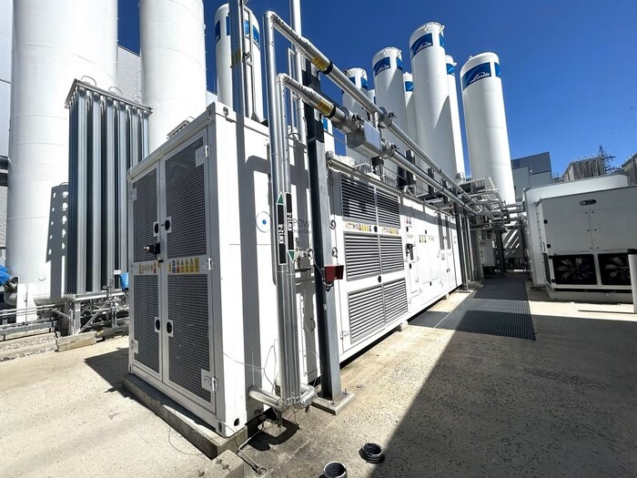 Die Elektrolyse-Anlage hat eine Leistung von zwei Megawatt.