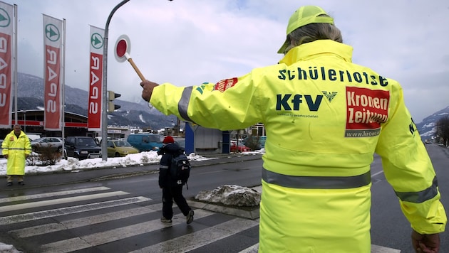 In Österreich sind rund 6.000 Freiwillige als Schülerlotsen tätig.