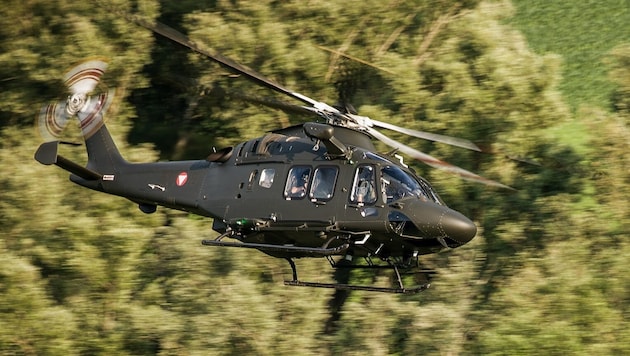 Mehrere neue Leonardo Hubschrauber des Heeres führen in Kärnten aktuell Erkundungsflüge für die ...