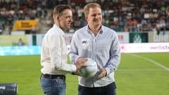 Ried-Präsident Thomas Gahleitner mit Sportvorstand Wolfgang Fiala.