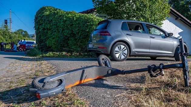 Die beiden Mädchen kollidierten mit einer Autofahrerin.