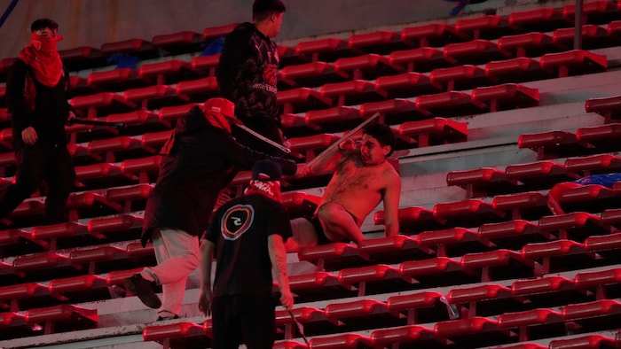 Von der Polizei war im Stadion nichts zu sehen.