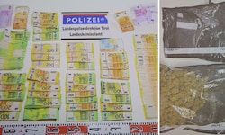 Sichergestelltes Bargeld und ein Teil der Drogen.