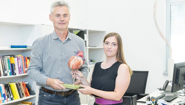 Gernot Plank und Elena Zappon forschen gemeinsam an patientenspezifischen Modellen menschlicher ...