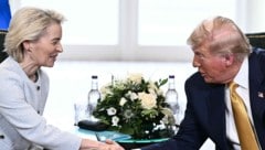 EU-Kommissionspräsidentin Ursula von der Leyen und US-Präsident Donald Trump