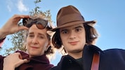 Kristin Hurst und Jack Dauner arbeiten kreativ miteinander. 