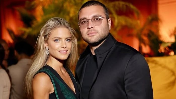 Der international renommierte Modedesigner Elie Saab Junior und seine Gattin Christina.