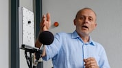Franz Graf hat den Lärmblitzer mit seinen vielem Mikrofonen mit entwickelt. Noch ist es ein ...