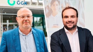 Gesprächsklima passt: Josef Harb (ÖGK, links) und Michael Sacherer (Ärztekammer)