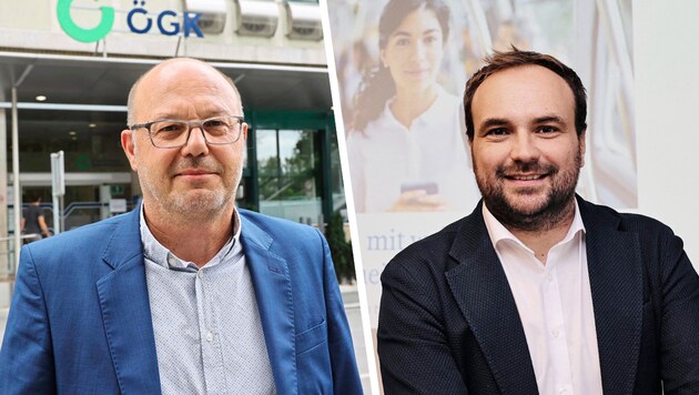 Gesprächsklima passt: Josef Harb (ÖGK, links) und Michael Sacherer (Ärztekammer)