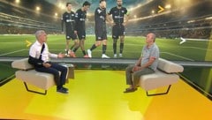 Rainer Pariasek mit Arm-Stütze