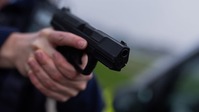 Der Täter konnte einem Polizisten die Waffe entreißen. Symbolbild