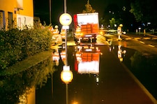 Im Bezirk Dornbirn waren aufgrund des Starkregens etliche Straßen über Stunden nicht befahrbar. 