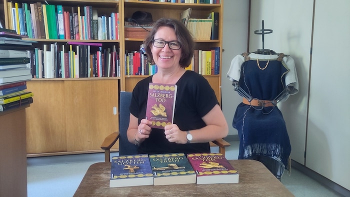Jutta Leskovar mit der Trilogie