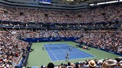 Das Arthur Ashe Stadion, die größte Tennis-Arena der Welt.