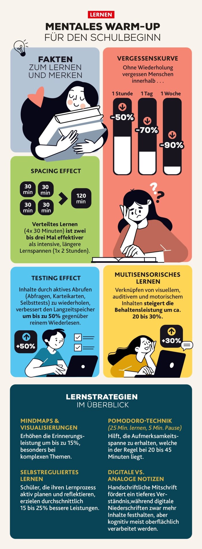 Die wichtigsten Fakten zum Thema Lernen und Merken.