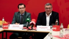 Landtagsabgeordneter Stefan Hofer (li.) und Staatssekretär Jörg Leichtfried 