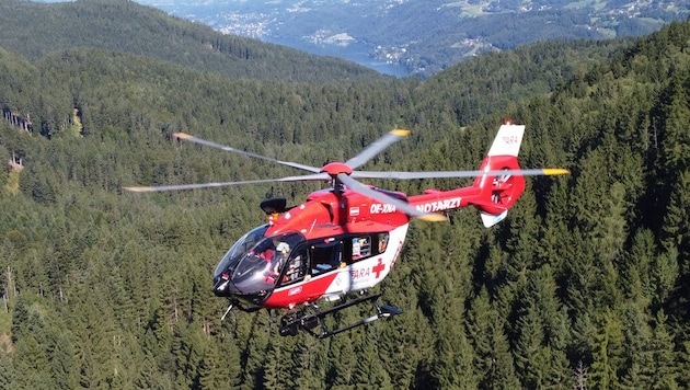 Der neue Hubschrauber der ARA-Flugrettung mit fünf Rotorblättern ist fast schon im Anflug auf ...