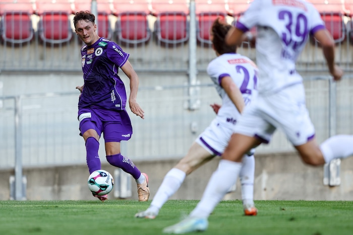 In der vergangenen Saison spielte Klagenfurt-Mittelfeldmotor Marcel Krnjic noch in Bregenz.