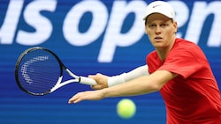 Jannik Sinner trainierte auf dem Arthur Ashe Court.