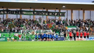 Schlussendlich konnten sich die Lustenauer doch noch versöhnlich von ihren Fans verabschieden.